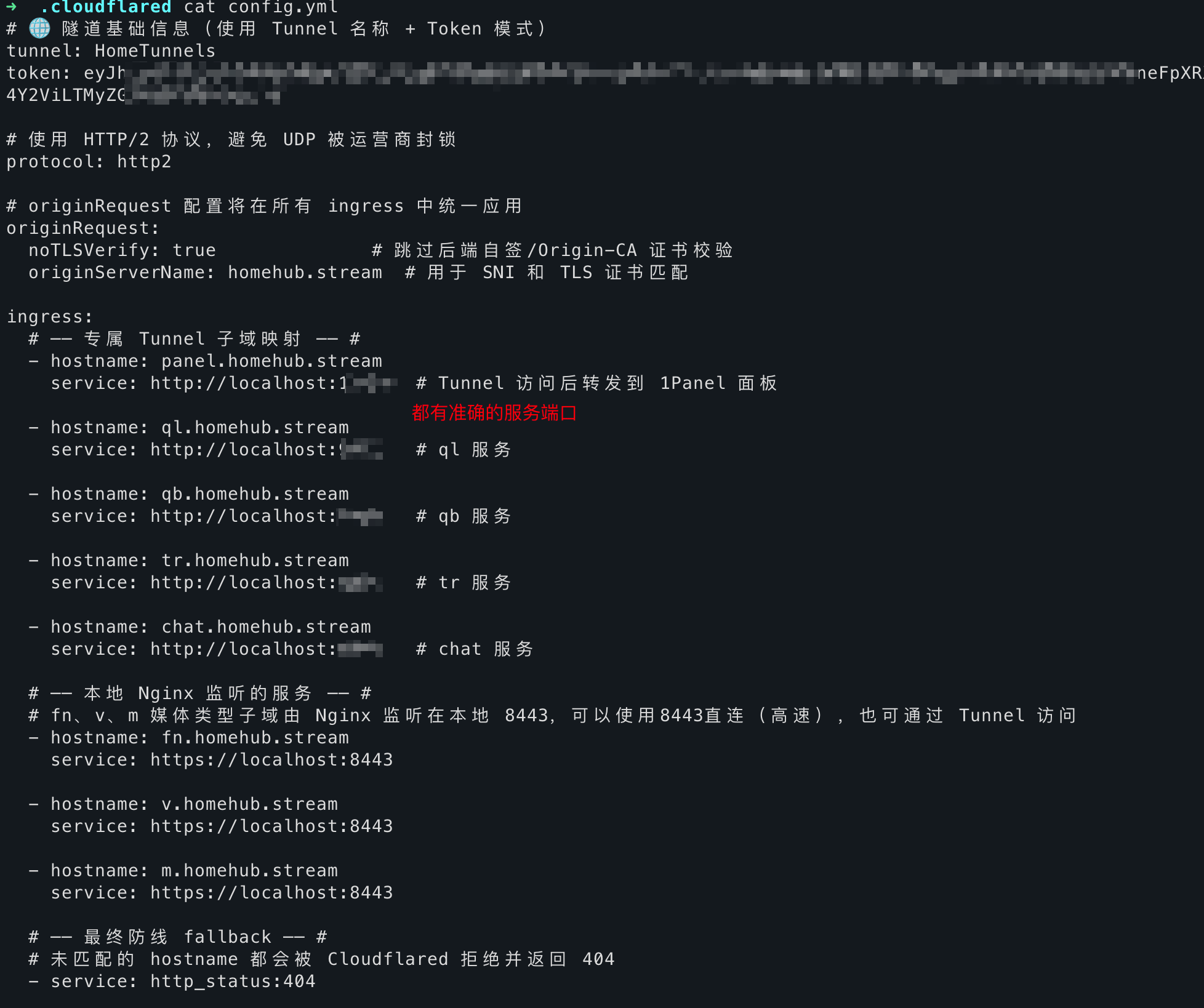 Cloudflare Tunnel 配置